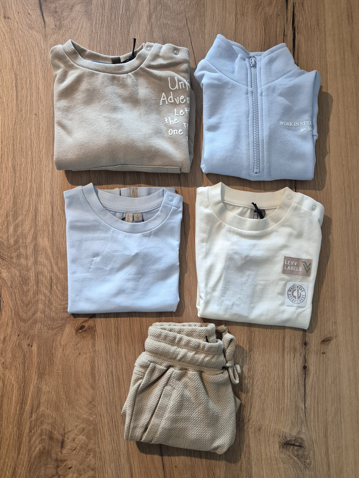 LEVV shirt meisje Banu T-shirt White Cream wit crème