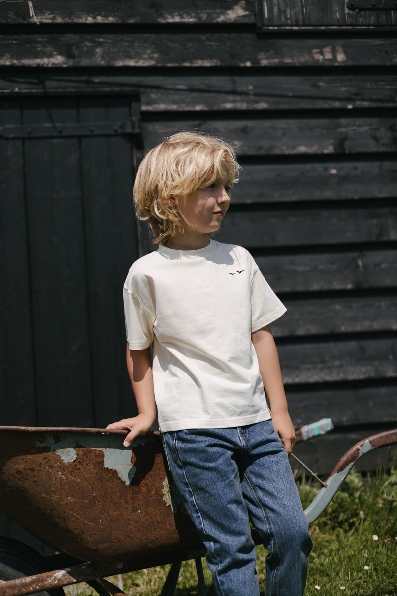 LEVV shirt jongen Baran T-shirt Soft White wit