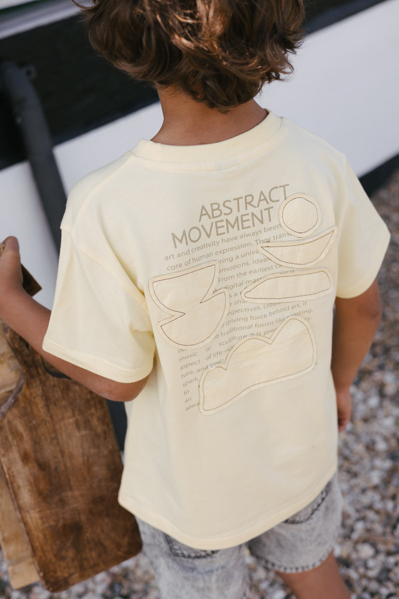 LEVV shirt jongen Bart T-shirt Pastel Yellow geel