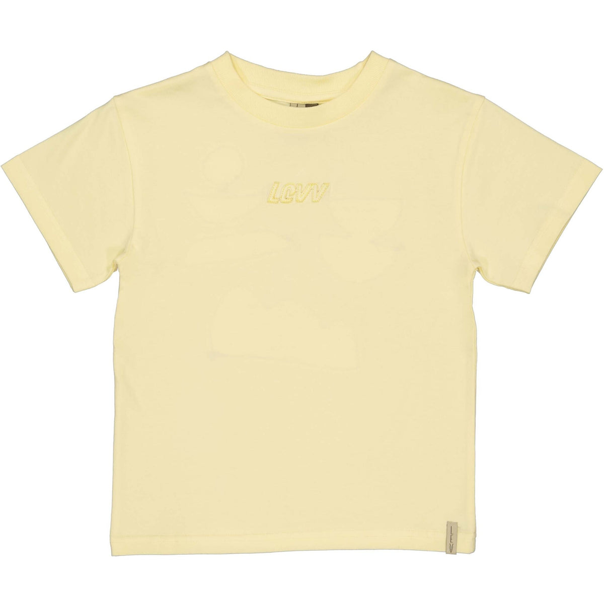 LEVV shirt jongen Bart T-shirt Pastel Yellow geel