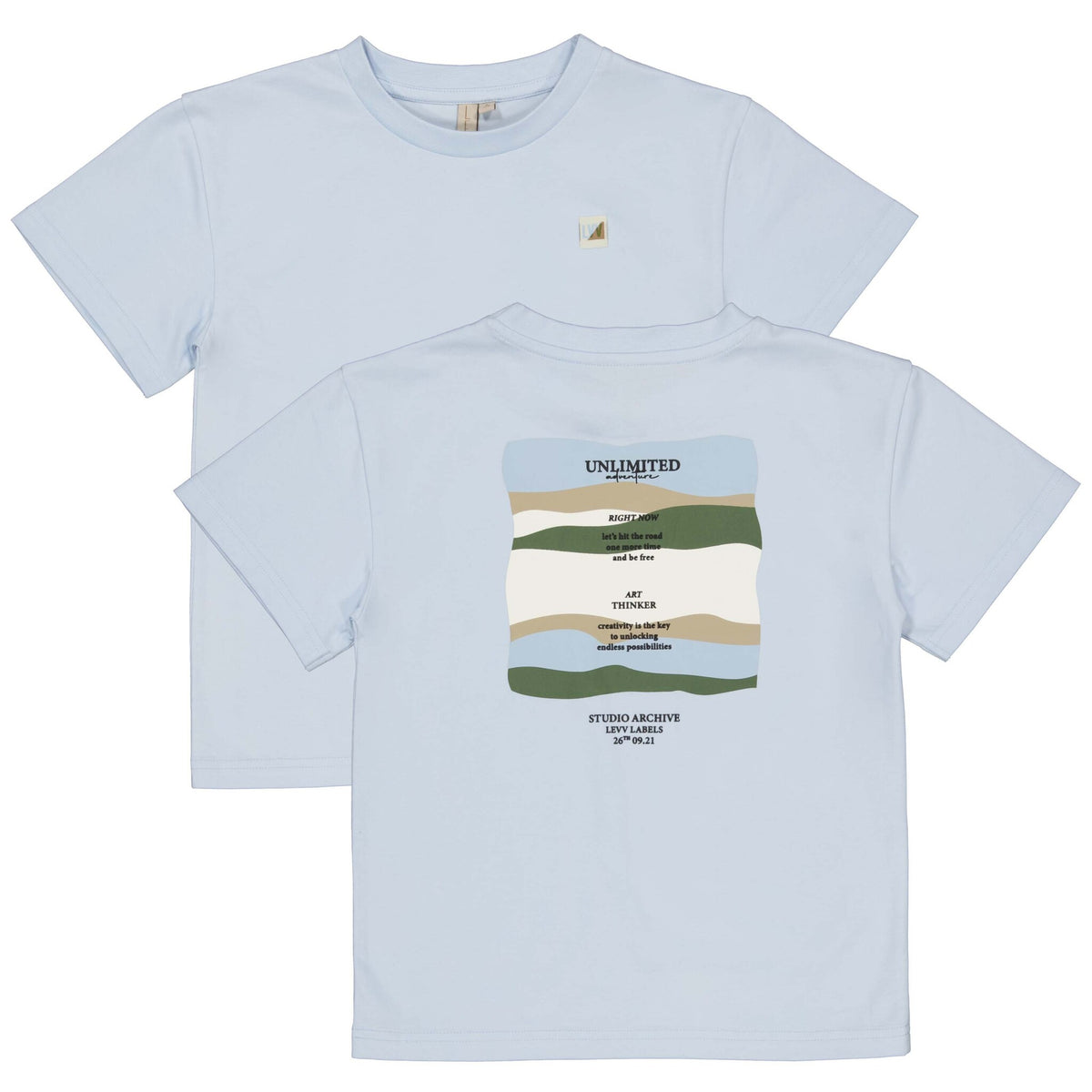 LEVV shirt jongen Bay T-shirt Vintage Blue blauw