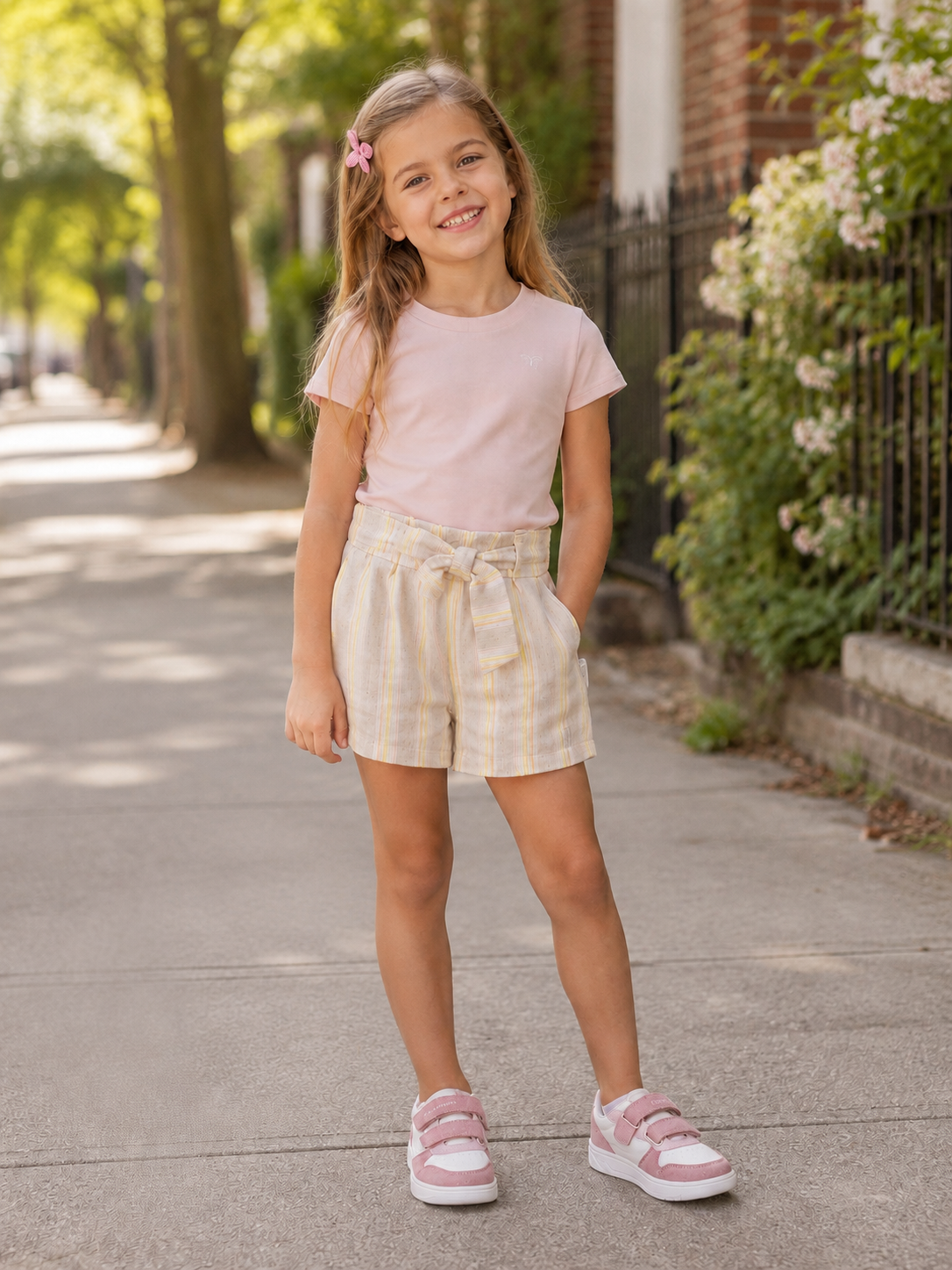 LEVV shirt meisje Bea T-shirt Pink Blush roze