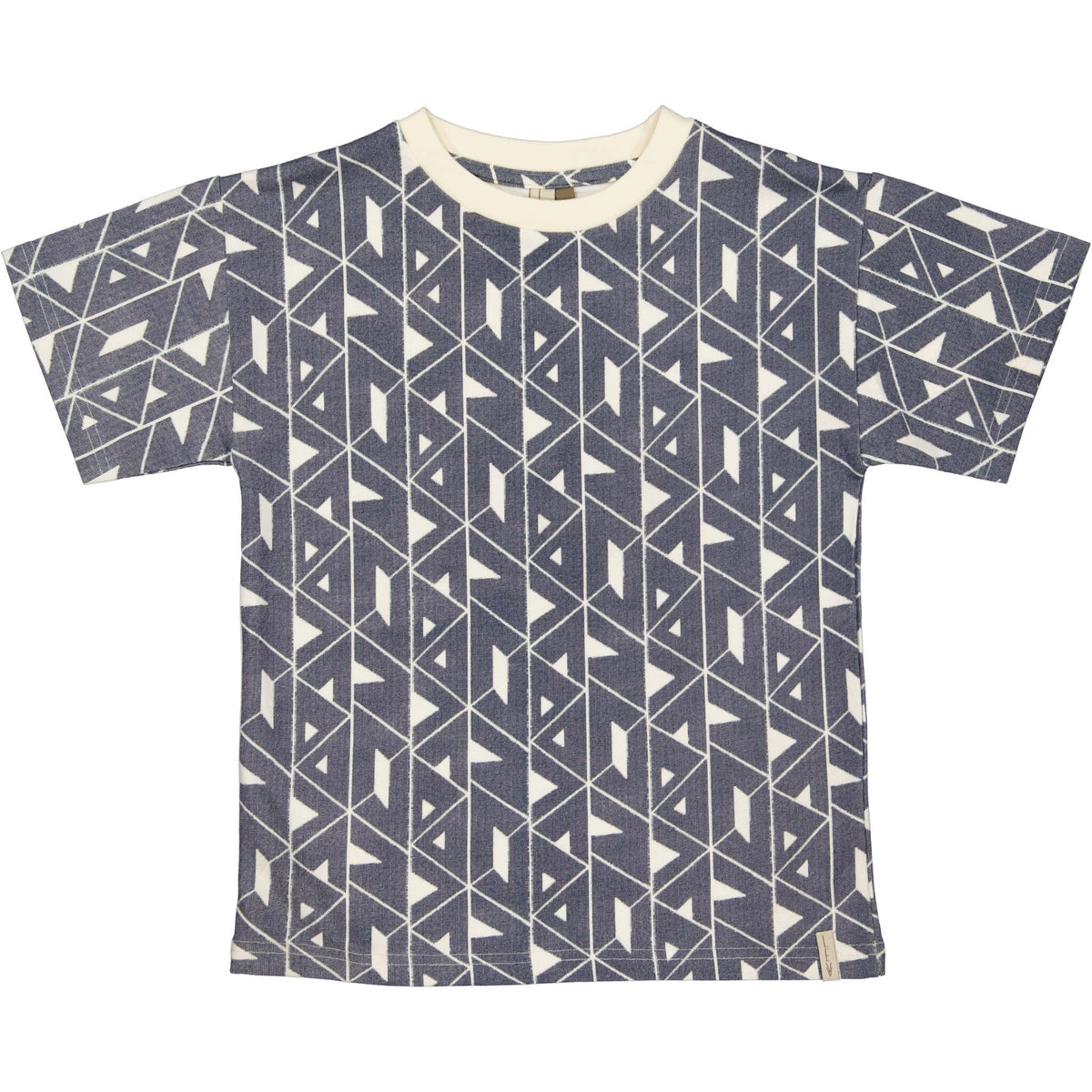 LEVV shirt jongen Bender T-shirt AOP Blue Graphic blauw met print