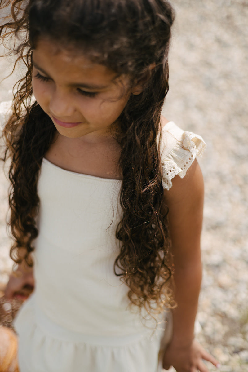 LEVV shirt meisje Bonita T-shirt Almond beige