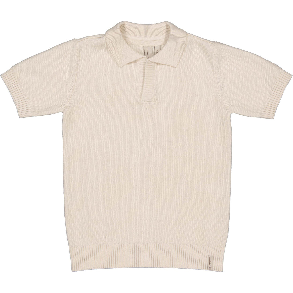 LEVV polo jongen Boran polo shirt Soft White wit