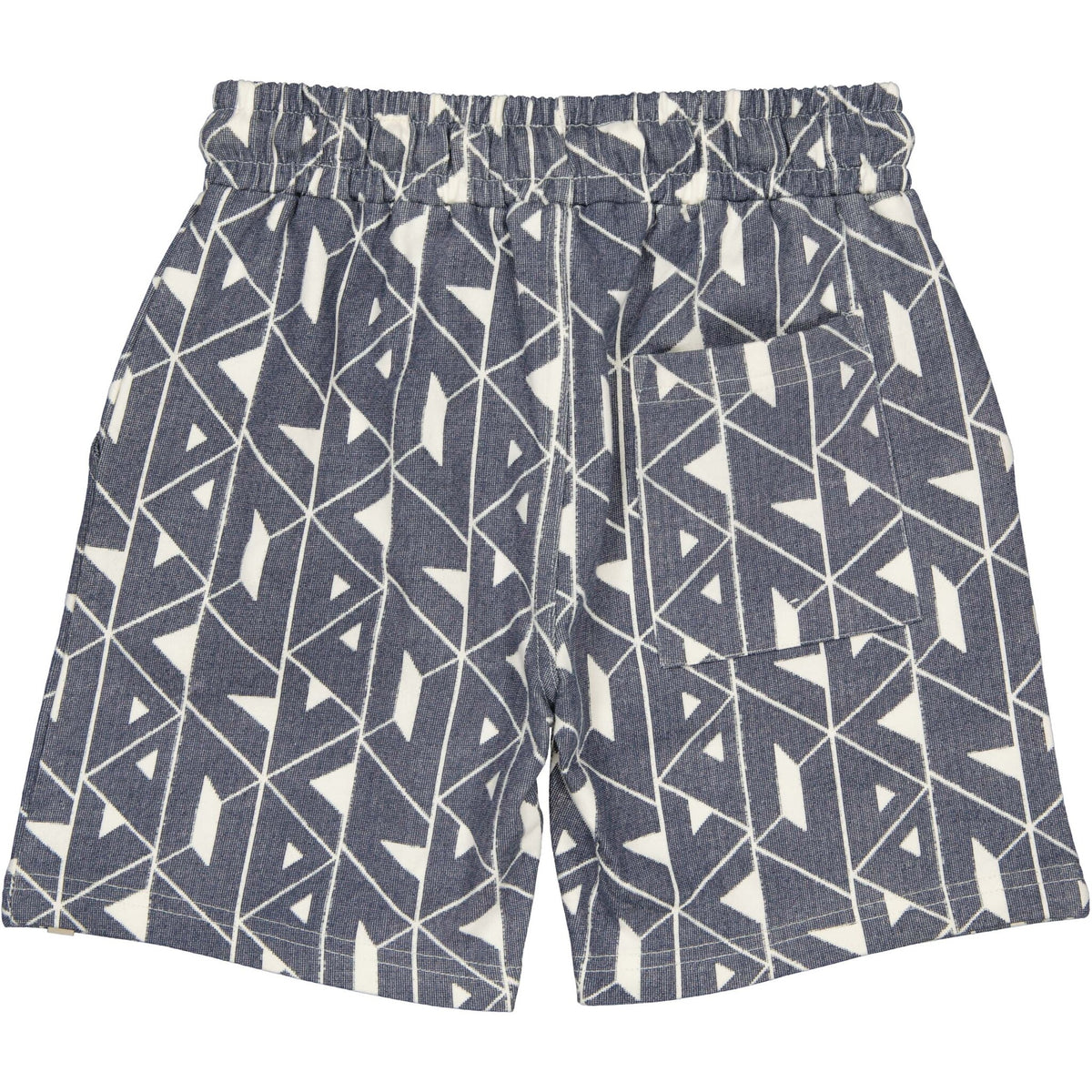 LEVV korte broek jongen Brady short AOP Blue Graphic blauw met print