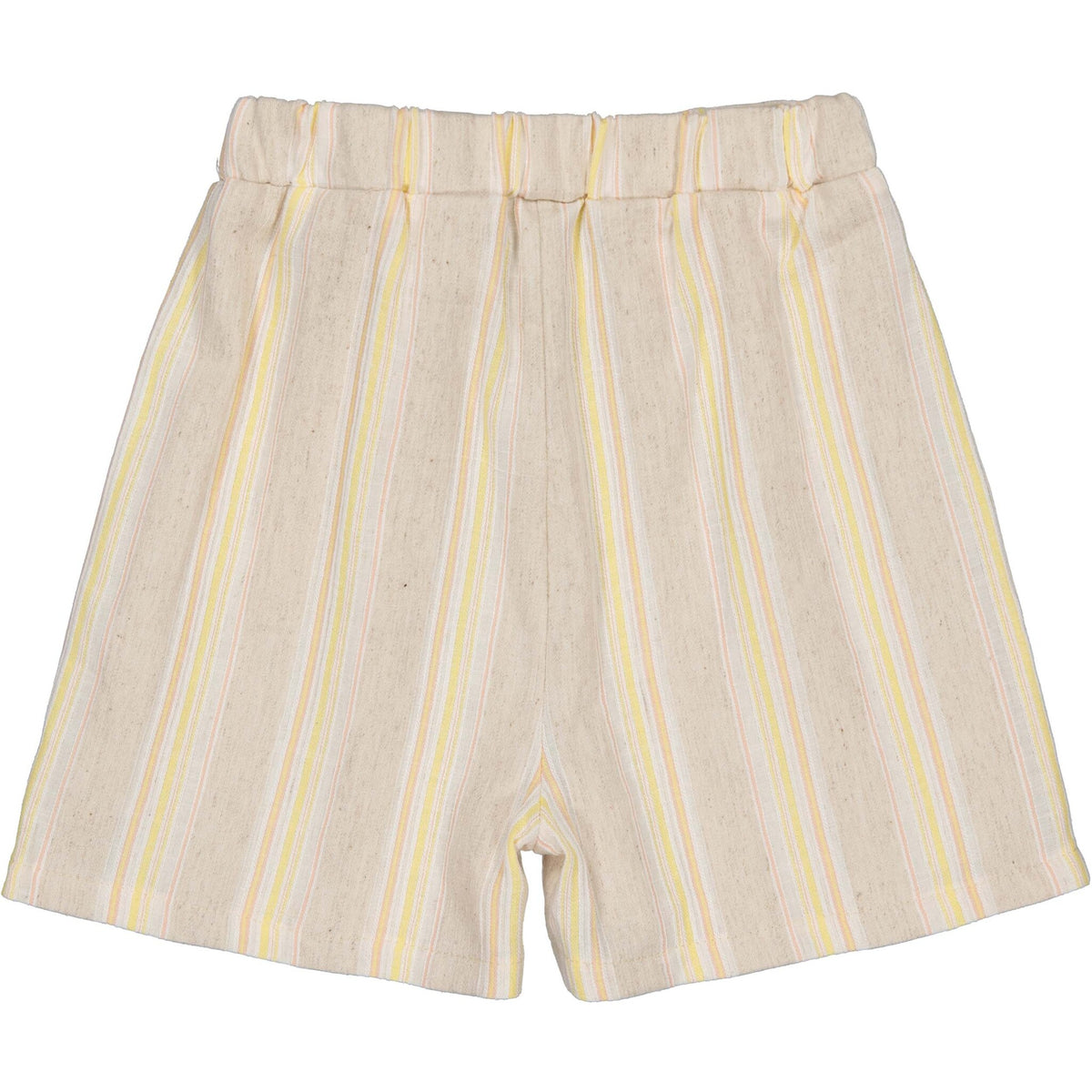 LEVV korte broek meisje Britt short AOP Yellow Stripe geel gestreept