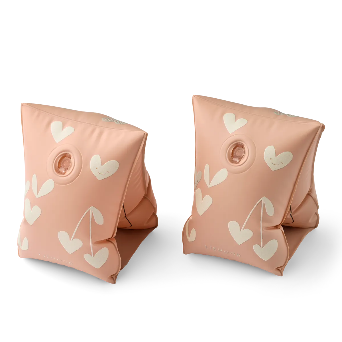 LIEWOOD zwembandjes kind Shirley Sweethearts Pale Tuscany (roze met print) 2-pack