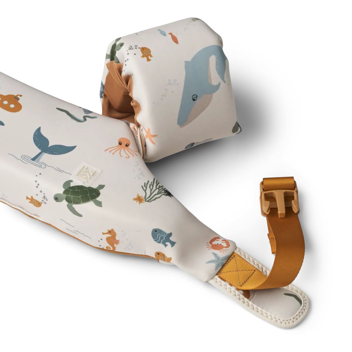 LIEWOOD puddle jumper Darko Sea Creature Sandy / Zand met print