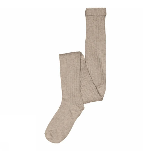 MP Denmark maillot kind katoen rib Light Brown Melange (lichtbruin melange)