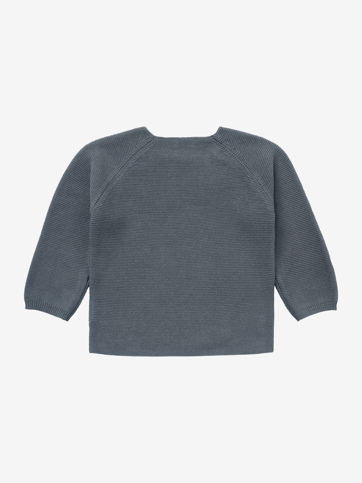 Noppies gebreid overslagvest baby Pino Stormy Weather (blauwgrijs)