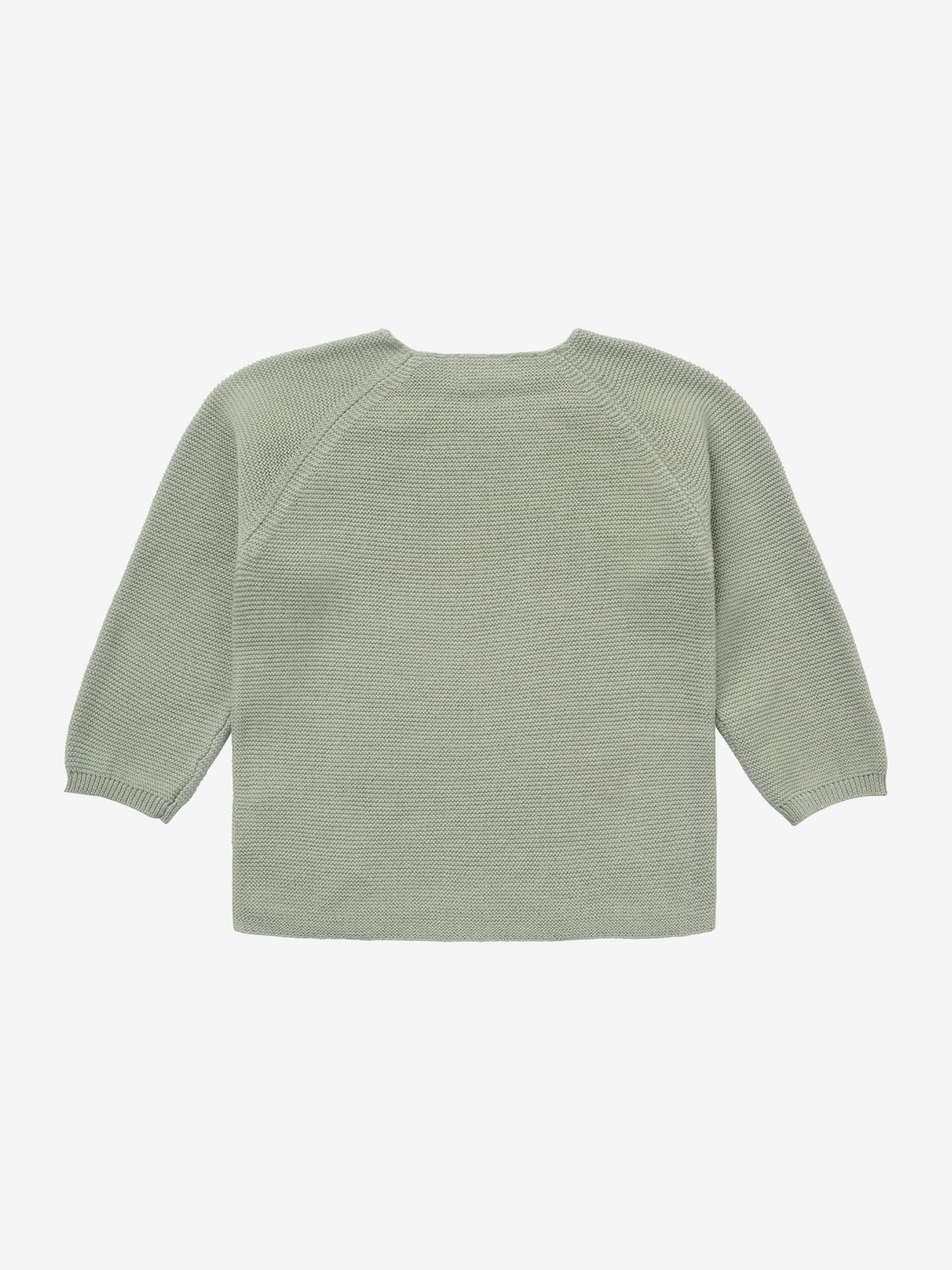Noppies gebreid overslagvest baby Pino Iceberg Green (licht mintgroen)