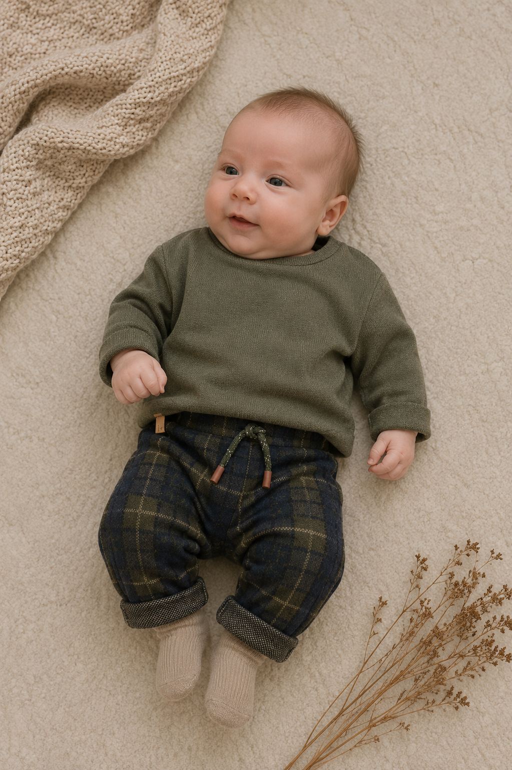 1+ IN THE FAMILY broek Churchill Blue (blauw)