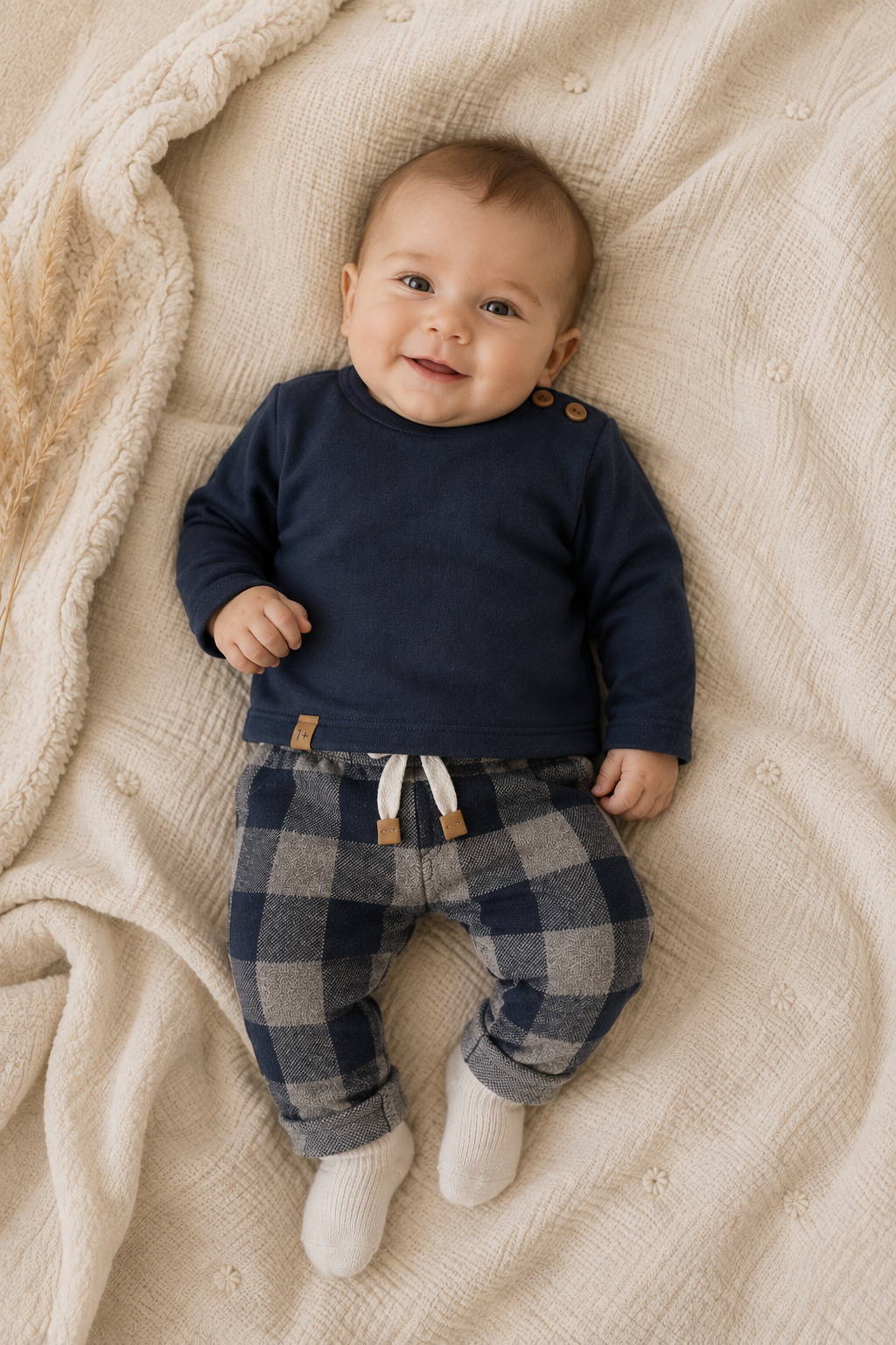 1+ IN THE FAMILY broek Firenze Blue (blauw)