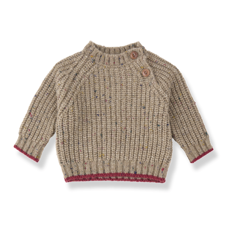 1+ IN THE FAMILY sweater Maligne Canapa (taupe melange)