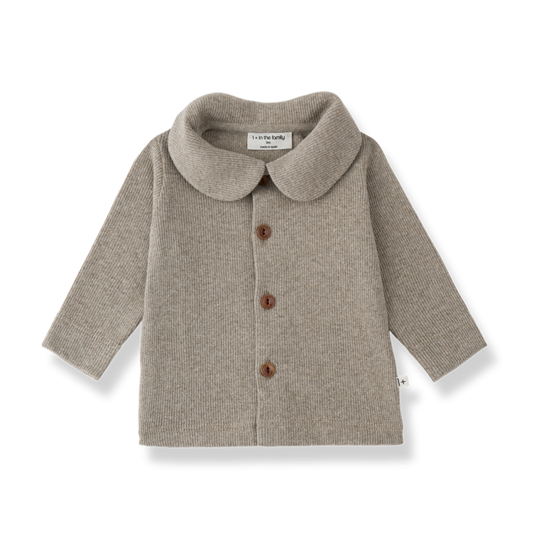 1+ IN THE FAMILY T-shirt Mantova Canapa (taupe melange)