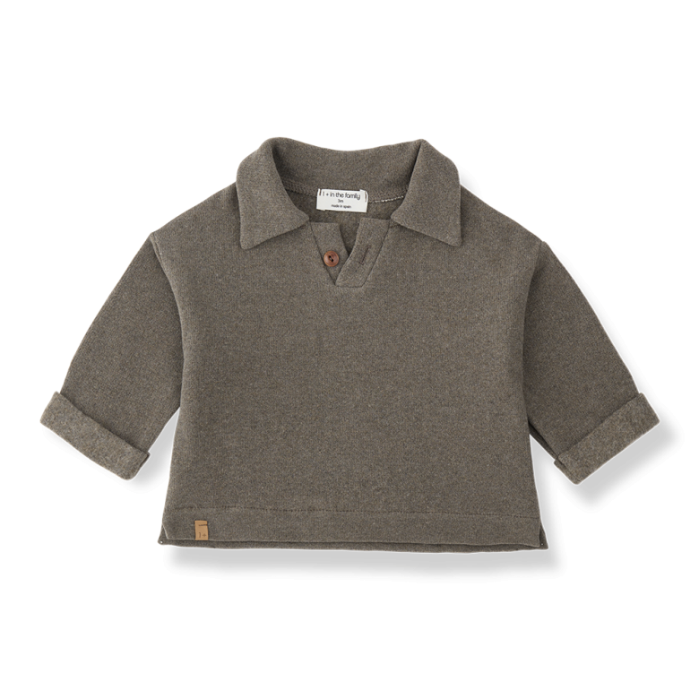 1+ IN THE FAMILY sweater Monterosso Dark Taupe (donkertaupe)