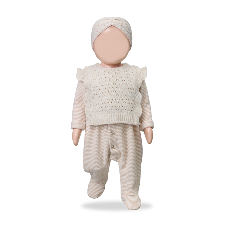 1+ IN THE FAMILY boxpakje baby Orleans Nude (lichtroze)