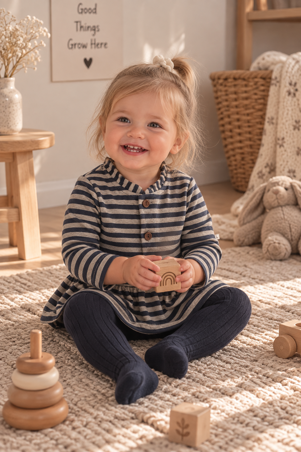 1+ IN THE FAMILY jurk baby Pescara Blue (blauw)