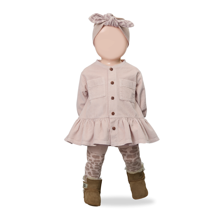 1+ IN THE FAMILY jurk baby Regina Nude (lichtroze)