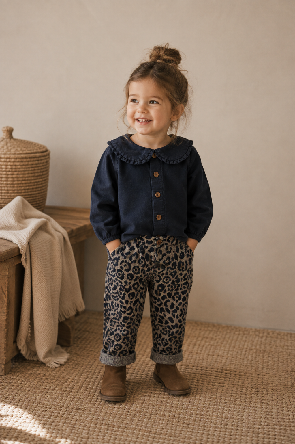 1+ IN THE FAMILY broek Roma Blue (blauw)