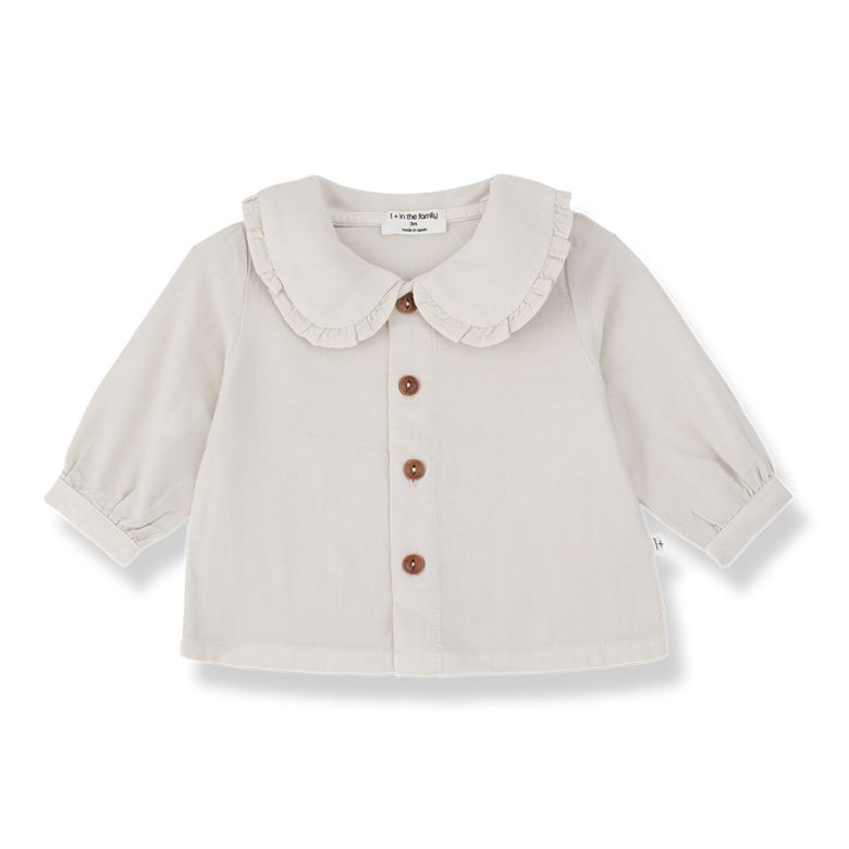 1+ IN THE FAMILY blouse baby Sarzana Rice (gebroken wit)