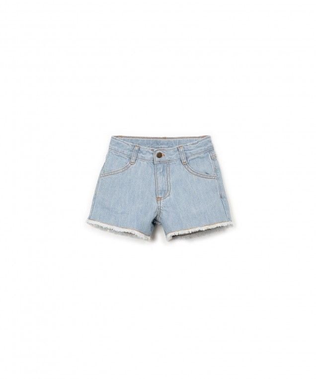 PLAY UP denim korte broek kind (lichtblauw)