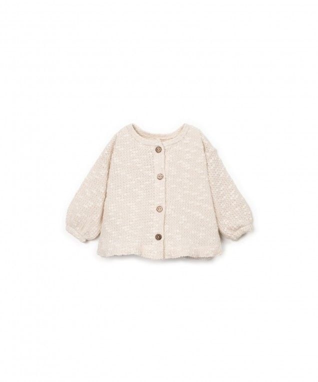 PLAY UP piqué jas meisje Bio Resin (beige)