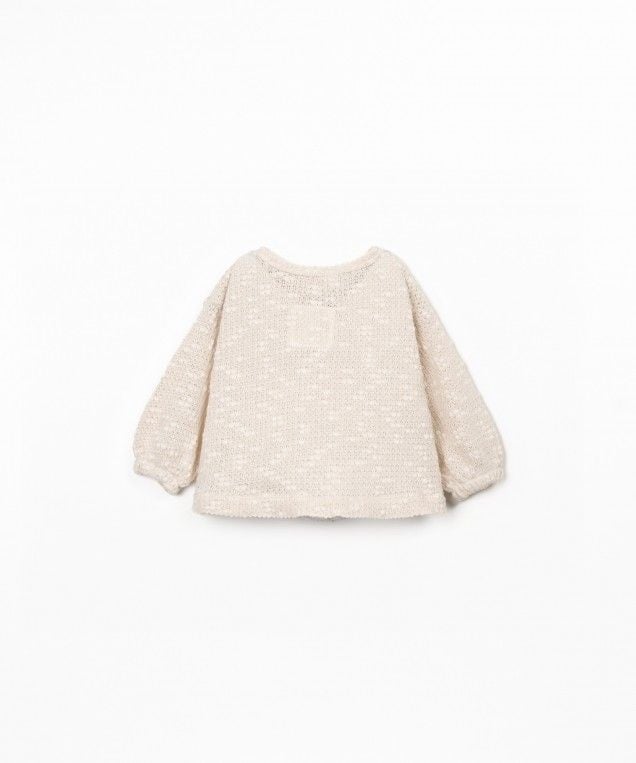 PLAY UP piqué jas meisje Bio Resin (beige)