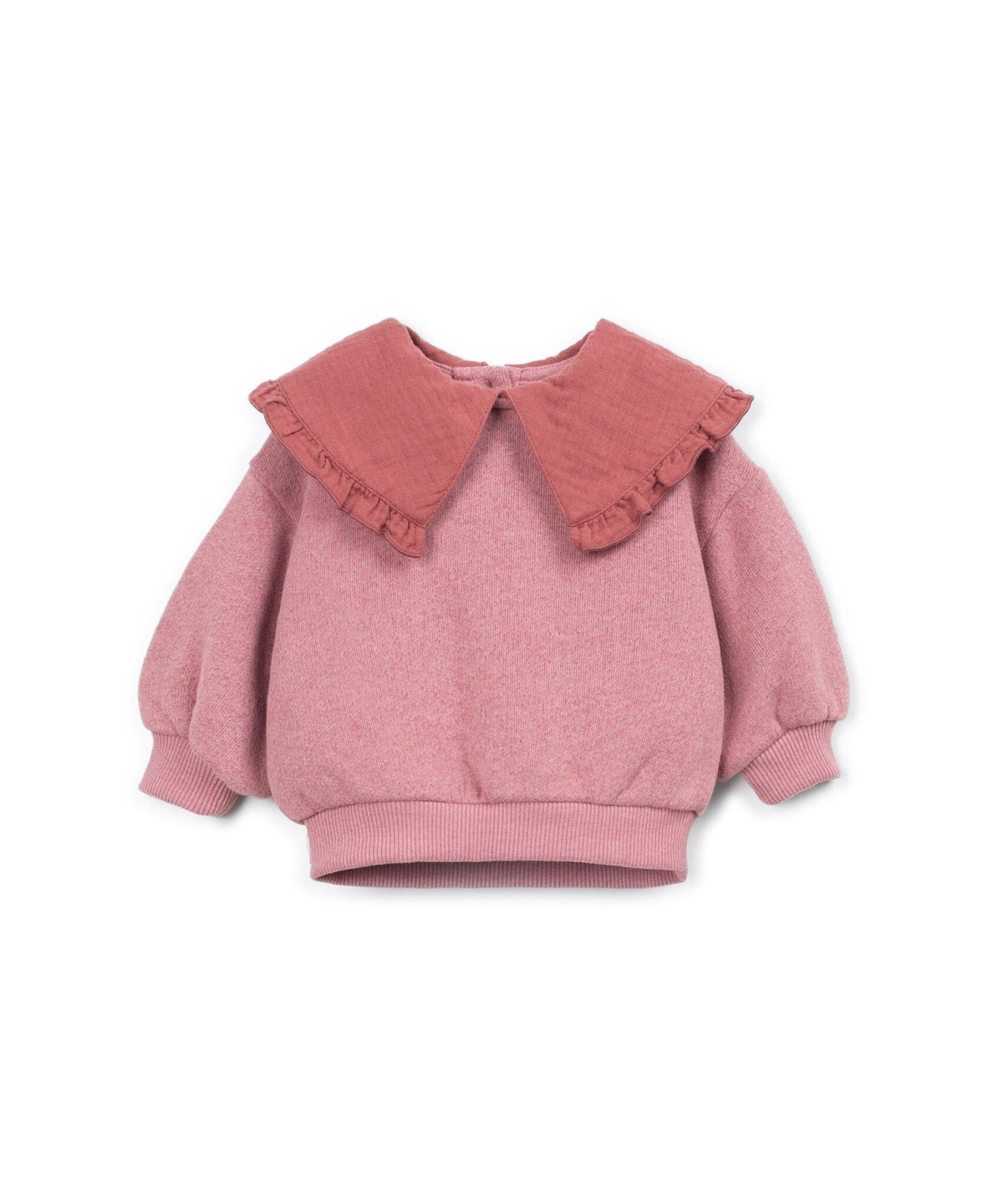 PLAY UP fleece sweater trui meisje Yarn Pink (oudroze)