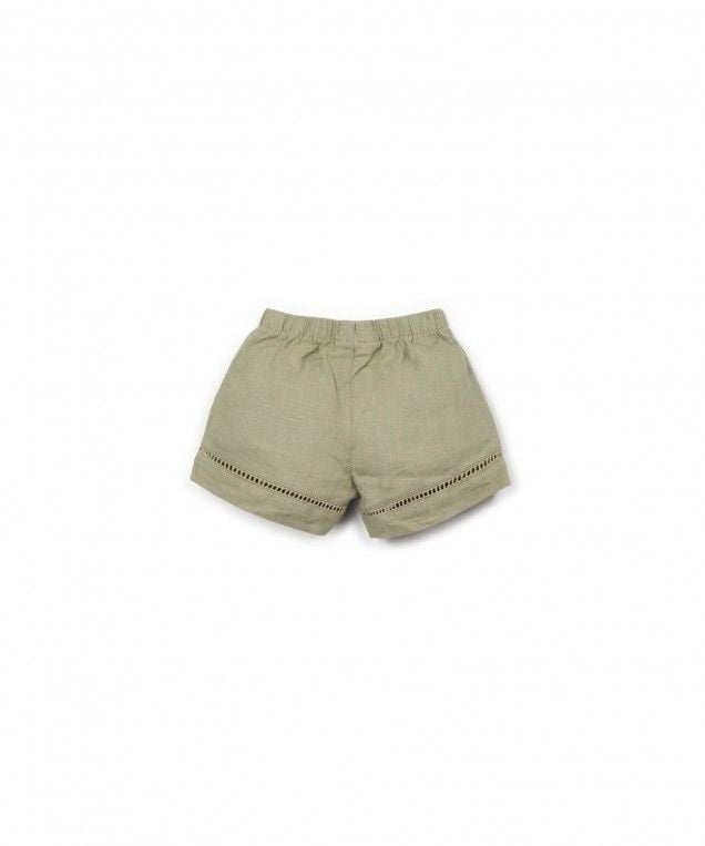 PLAY UP linnen korte broek meisje (groen)