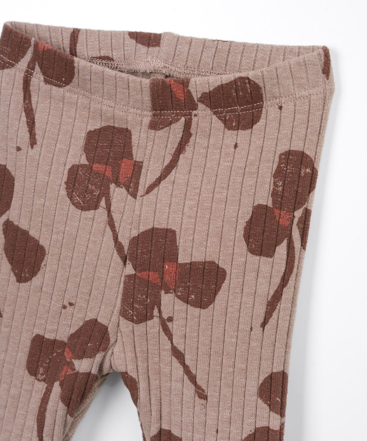 PLAY UP rib legging meisje Printed Drawing Taupe