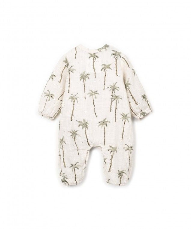 PLAY UP jumpsuit kind Printed Woven Bio Resin (beige met print)