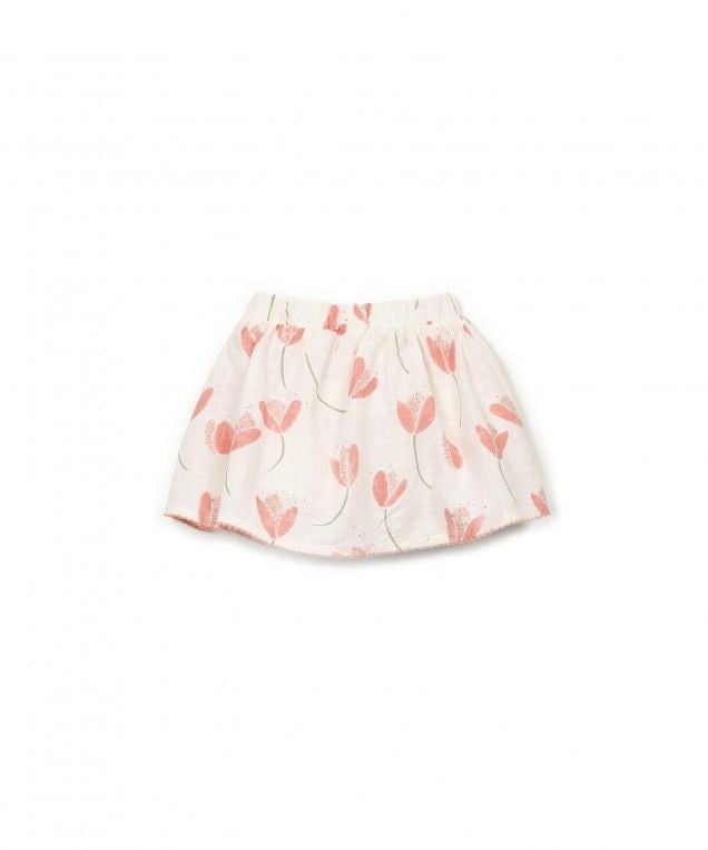 PLAY UP broekrok kind Printed Woven Bio Resin (oranje tulp)