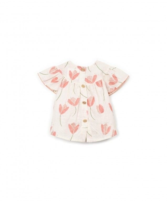 PLAY UP tuniek meisje Printed Woven Bio Resin (beige met print)