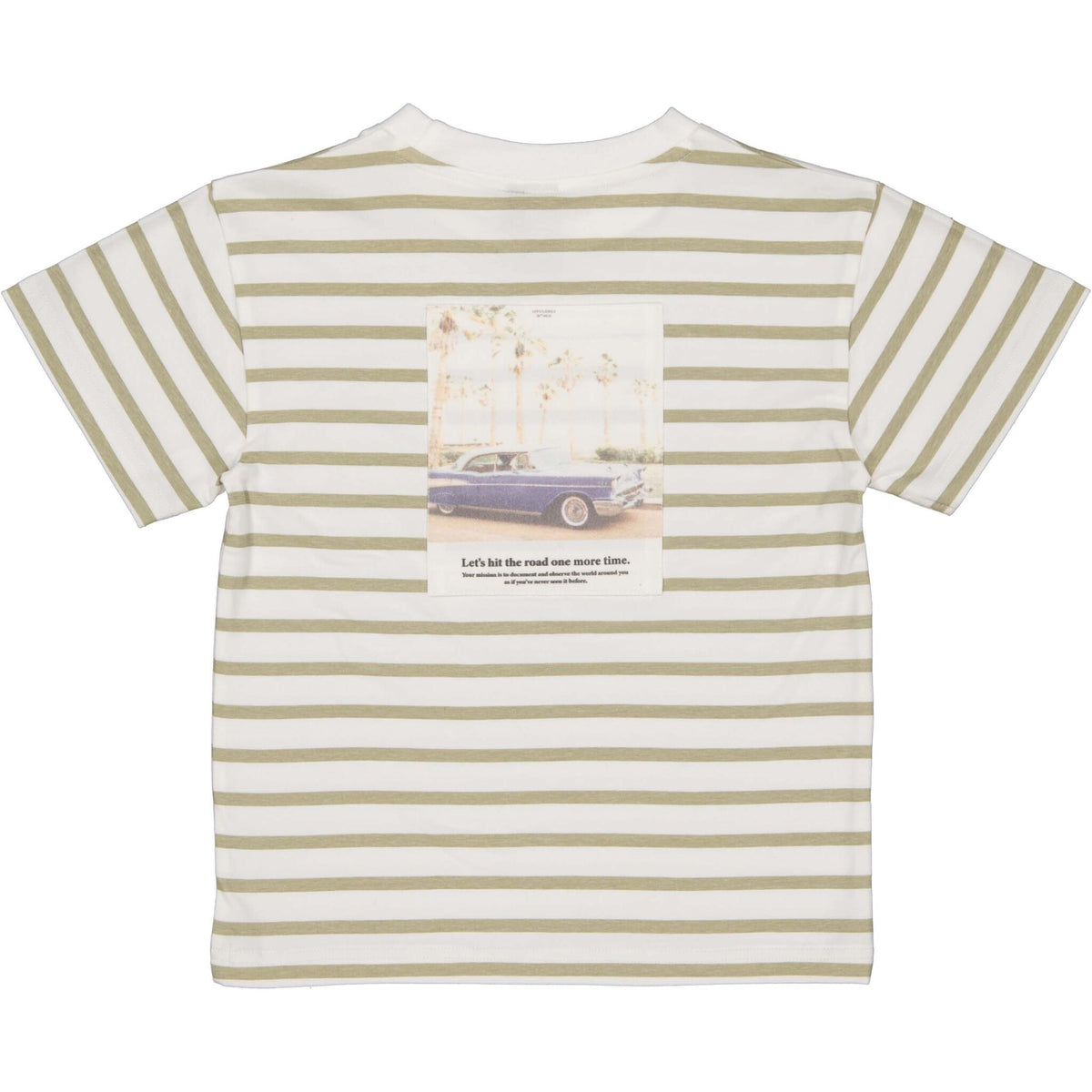 LEVV shirt jongen Bas T-shirt White Stripe wit gestreept
