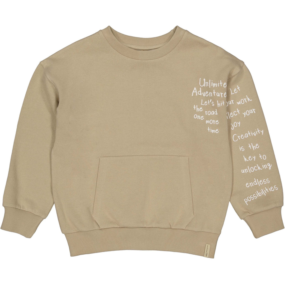 LEVV sweater jongen Zand sweater Desert Sand zandkleur