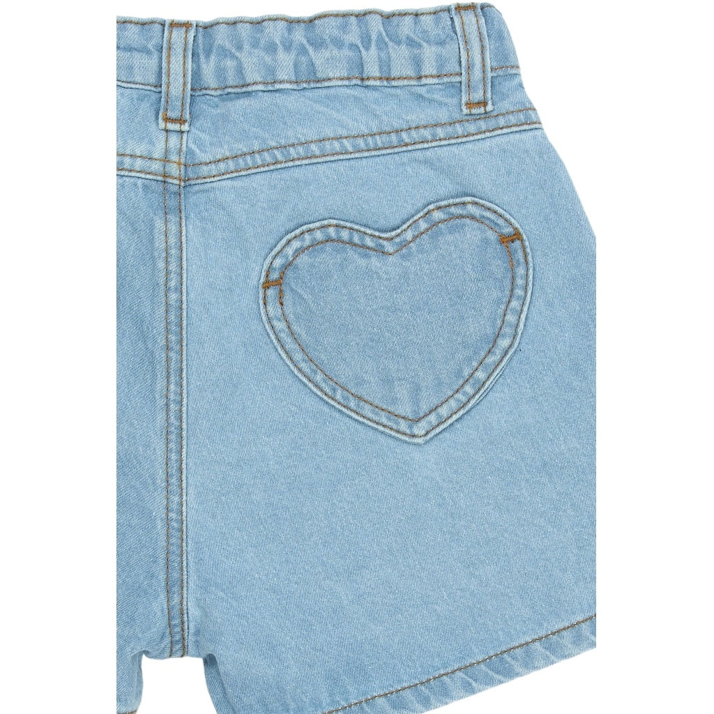 The New korte broek kind Samantha Lichtblauw Denim