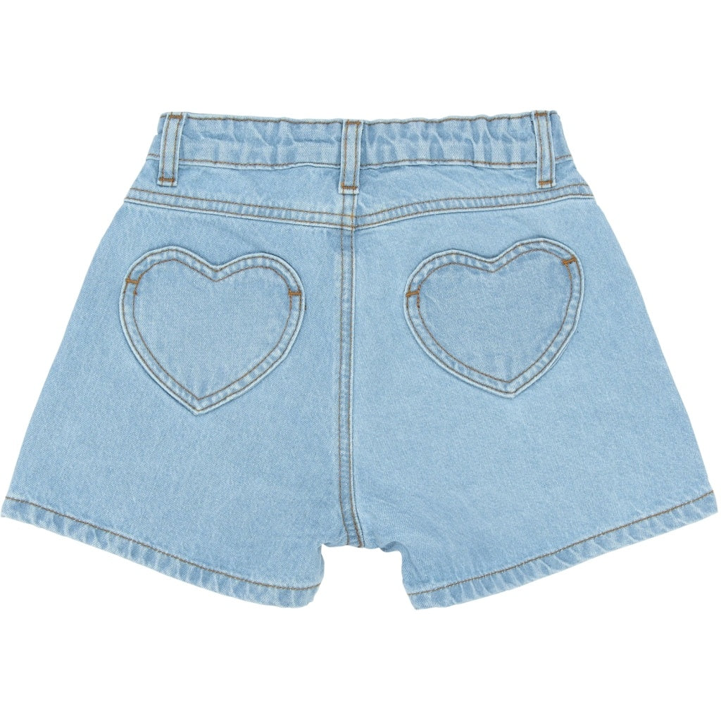 The New korte broek kind Samantha Lichtblauw Denim