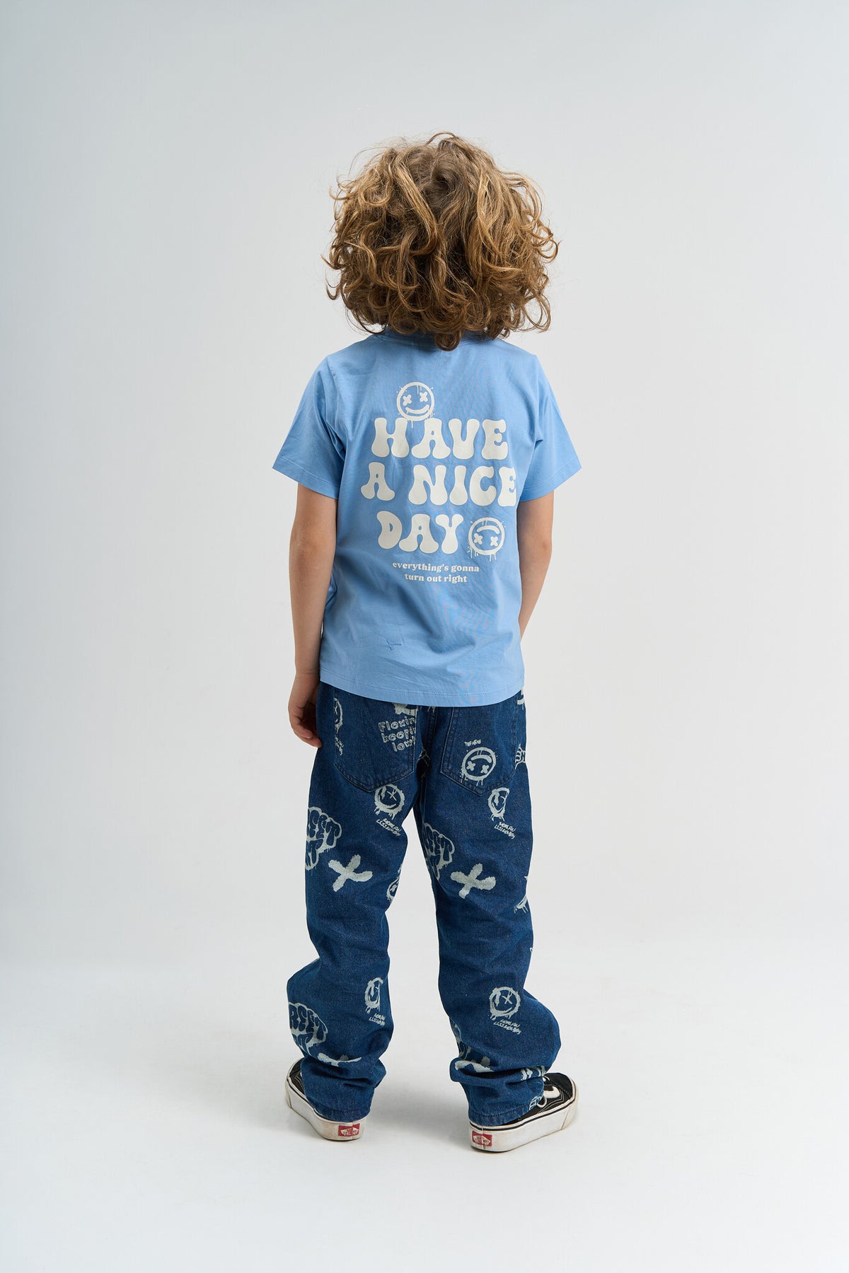 The New shirt kind Sander Tee Forever Blue (blauw)