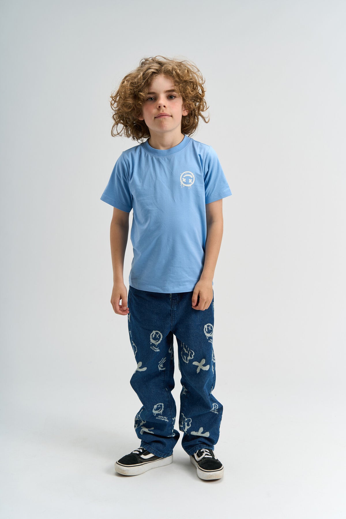 The New shirt kind Sander Tee Forever Blue (blauw)