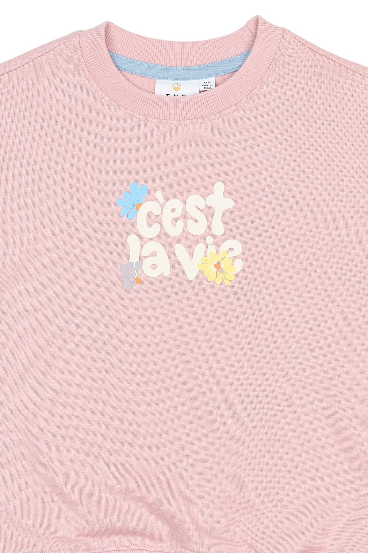The New sweatshirt kind Sandy Silver Pink (zilver roze)
