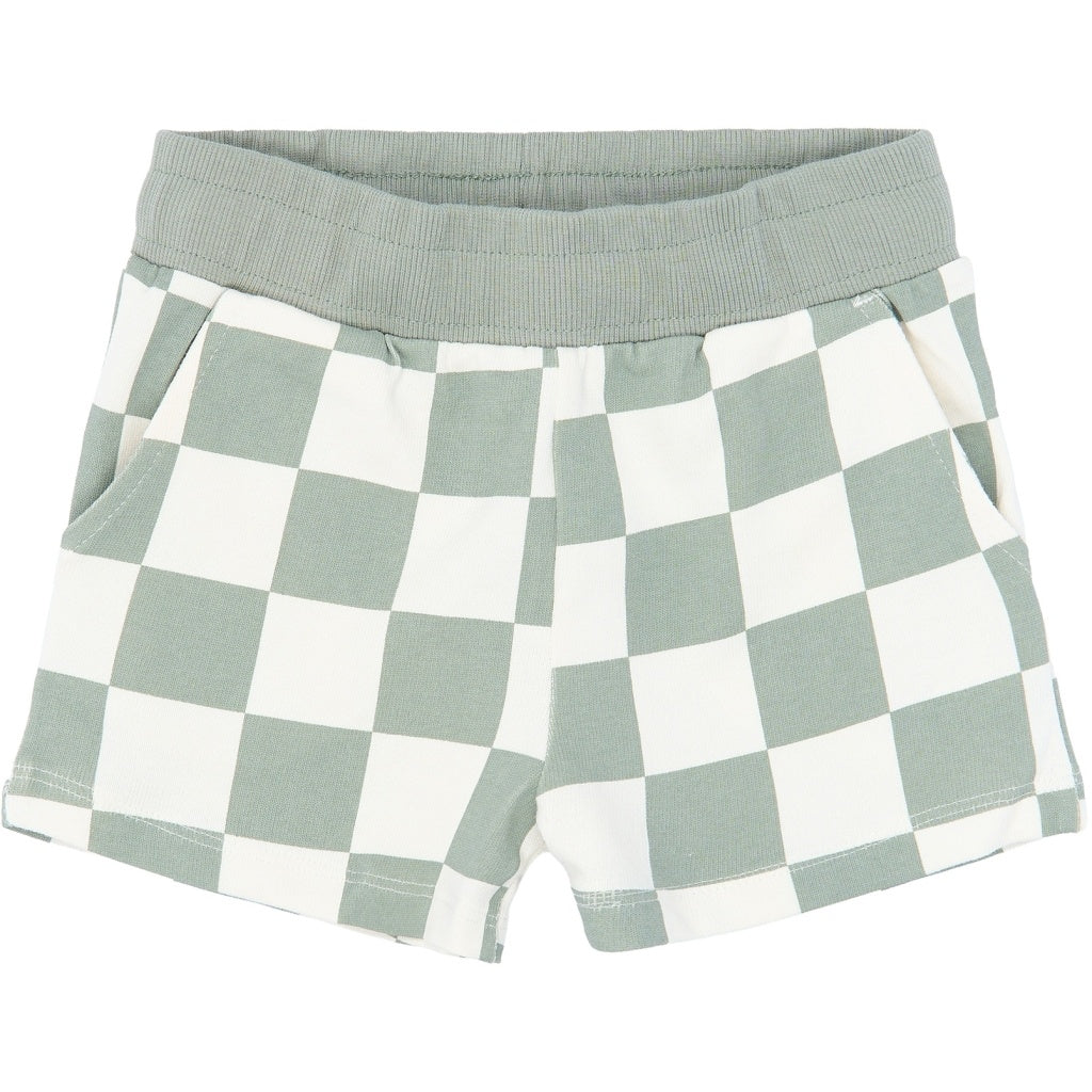 The New korte broek kind Sebastian Aqua Grijs (aqua grijs, met print)