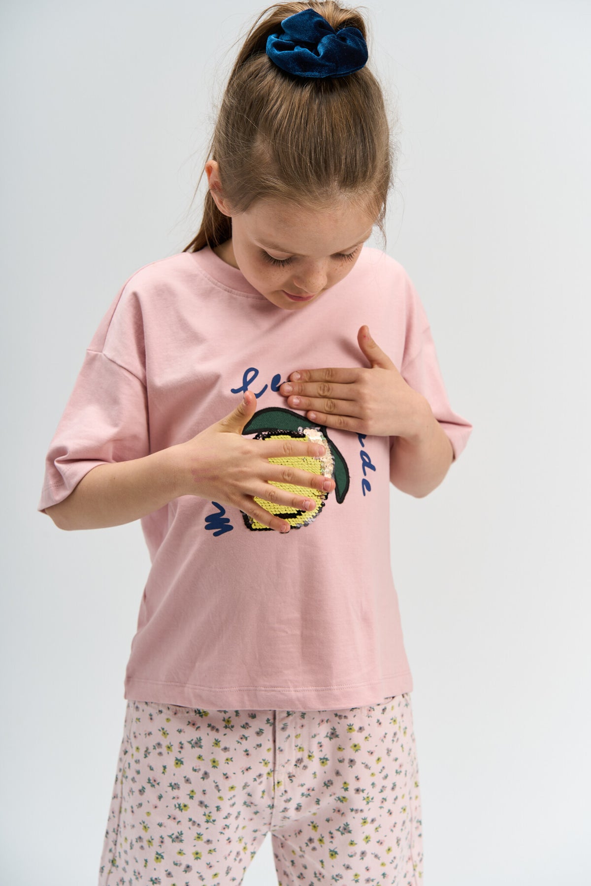 The New shirt kind Shannet Tee Silver Pink (roze)