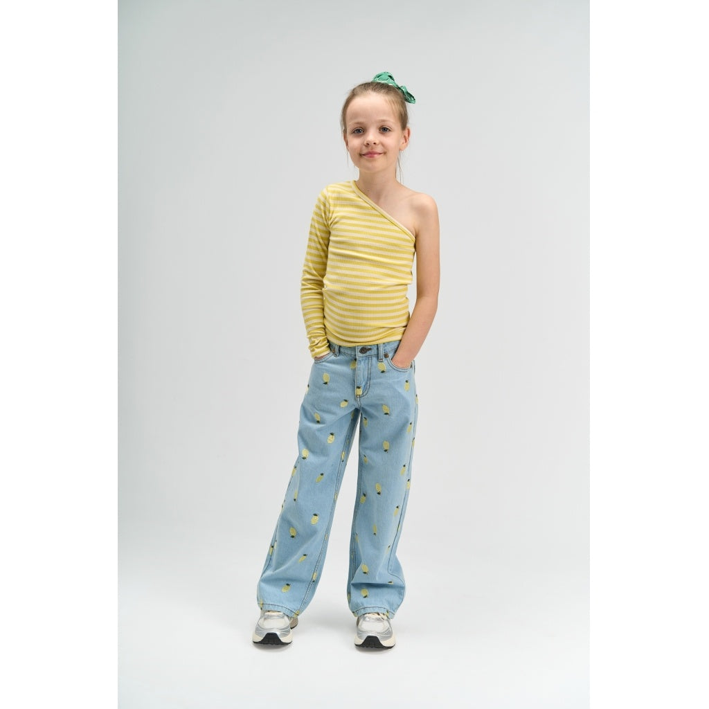The New spijkerbroek kind Sia wide fit jeans Lichtblauw Denim