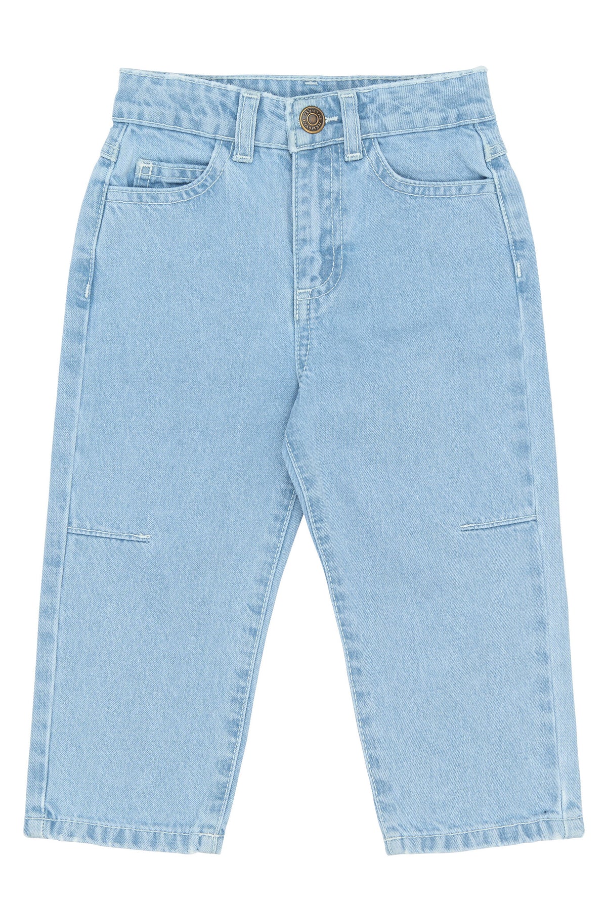 The New spijkerbroek kind Silvio Barrel Fit Light Blue (lichtblauw)