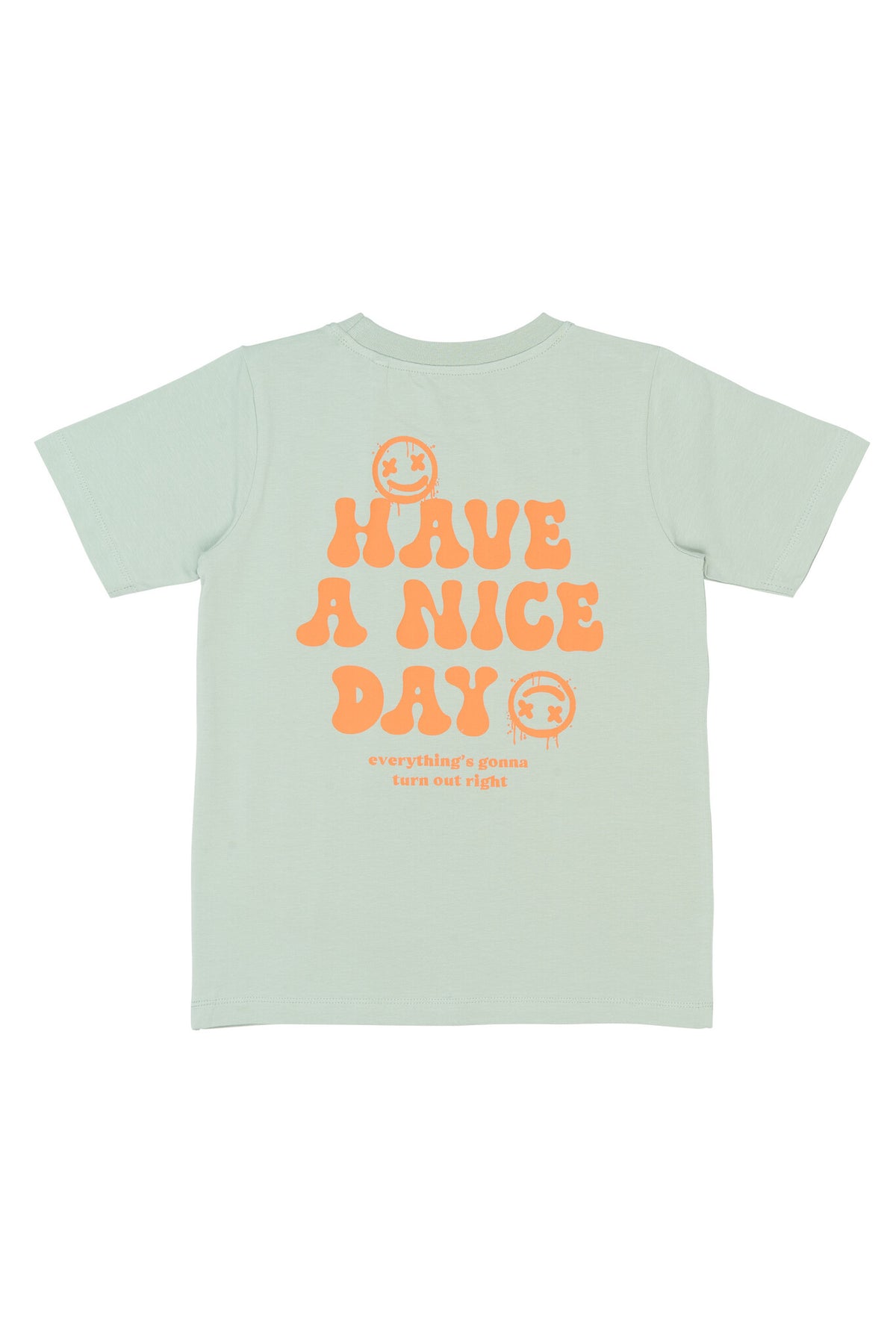 The New shirt kind Sander Tee Aqua Grey (aqua grijs)