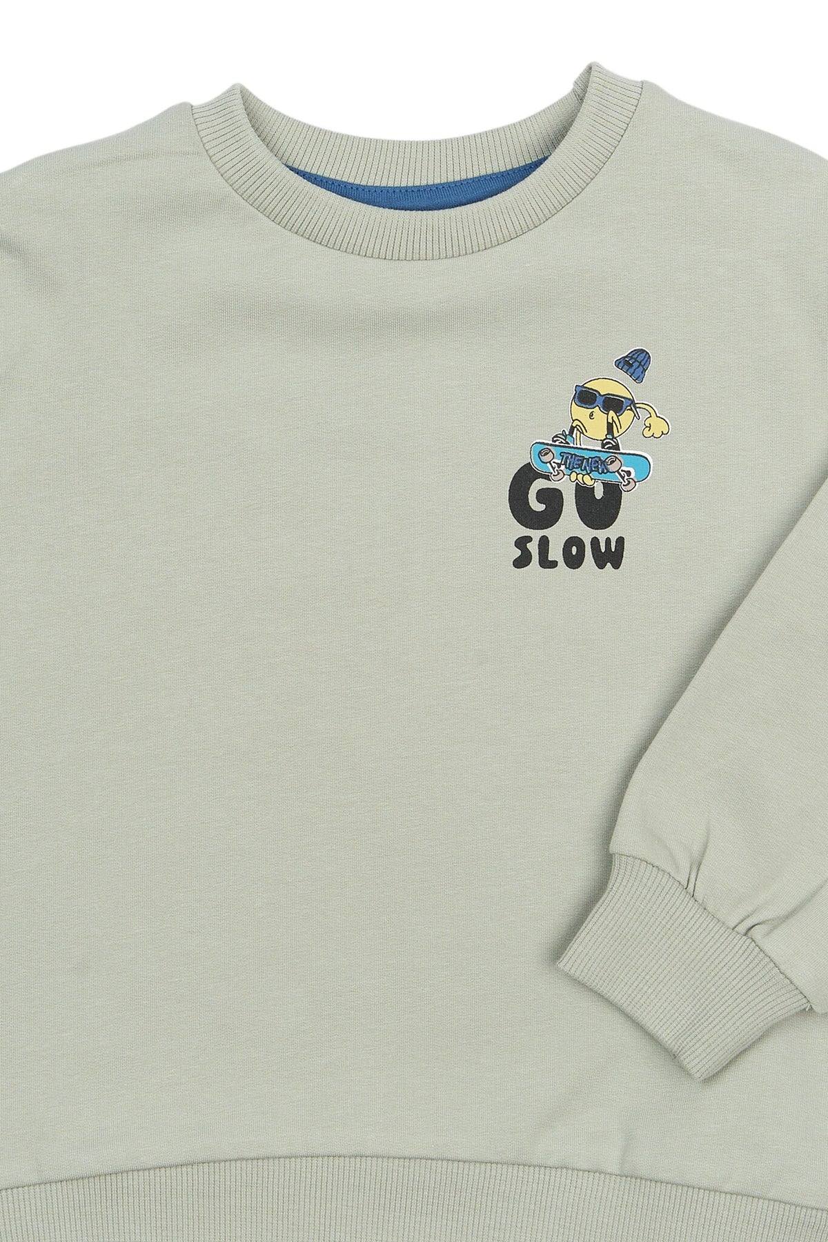 The New sweatshirt kind Stan Aqua Gray (aqua grijs)
