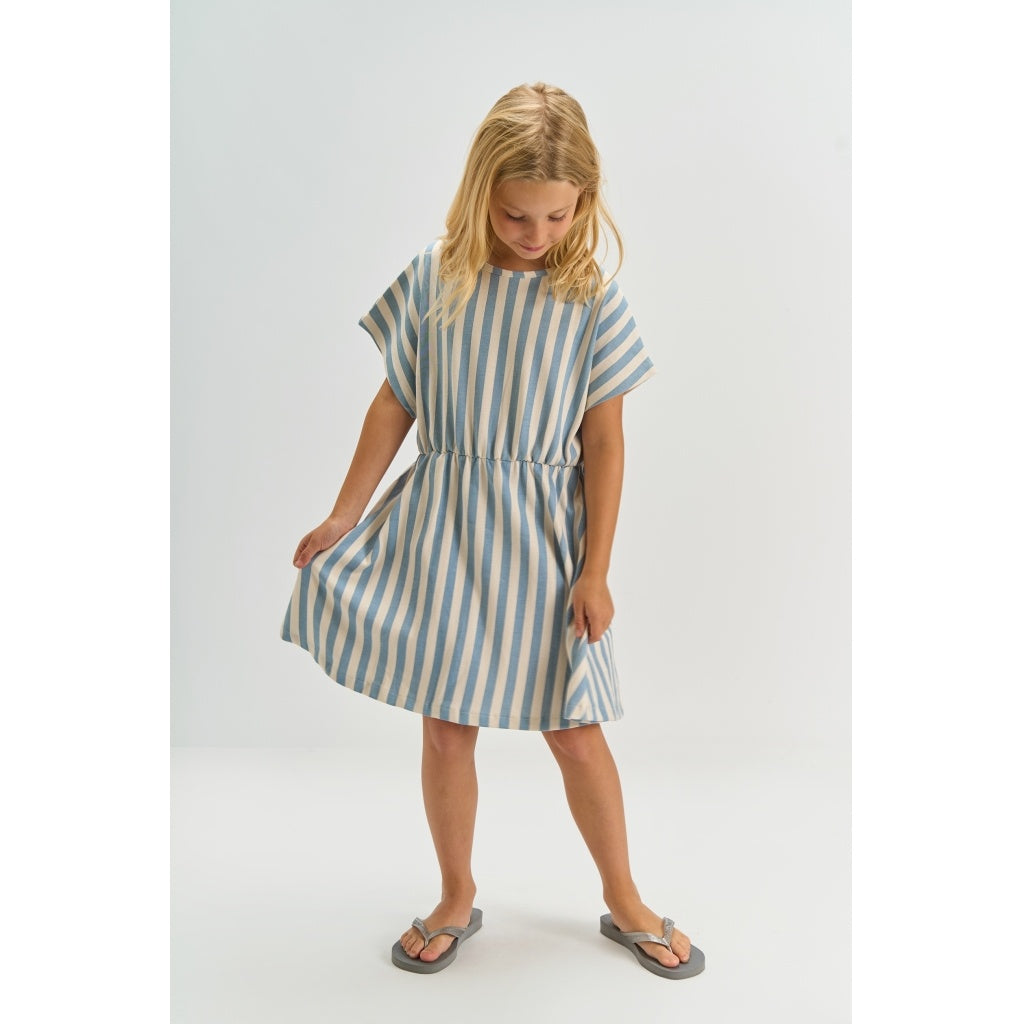 The New jurkje meisje De Talia Dress Forever Blue Striped  (blauw gestreept)