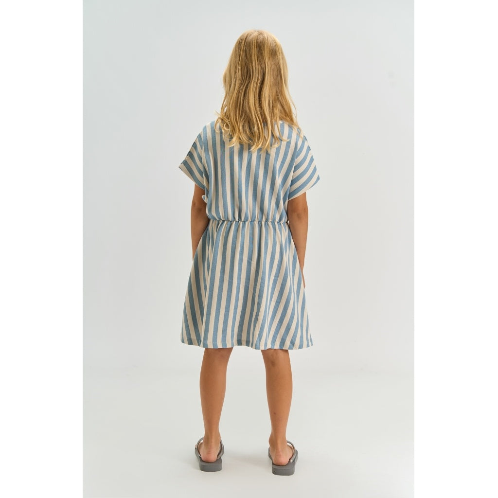The New jurkje meisje De Talia Dress Forever Blue Striped  (blauw gestreept)